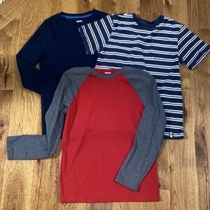 Lot of three boys tops, Medium Sonomas and size 10 Gymboree.